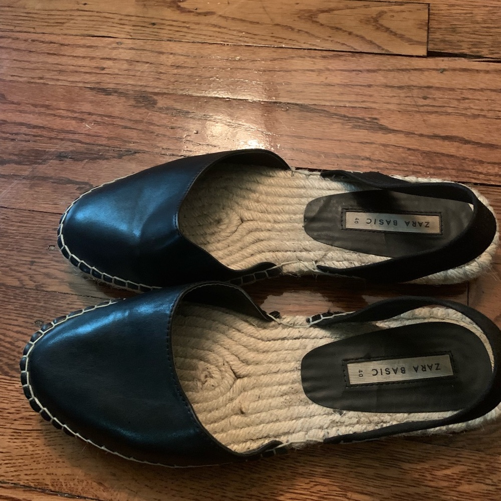 Zara espadrille flats with strap